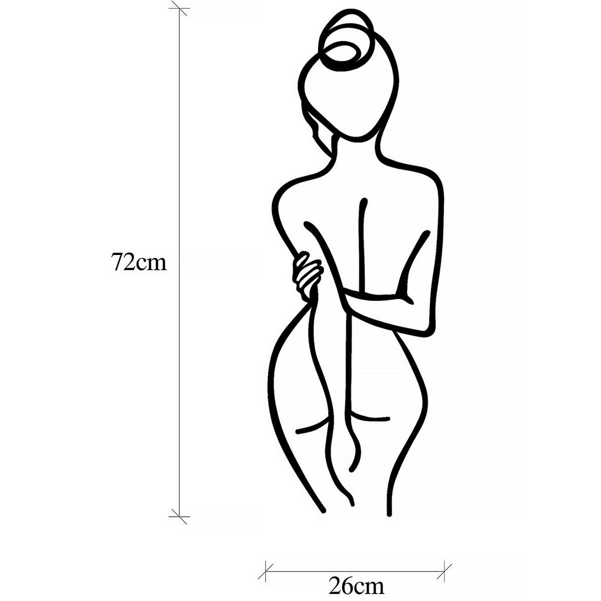 METALLBILD  - Schwarz, Basics, Metall (72/26cm)