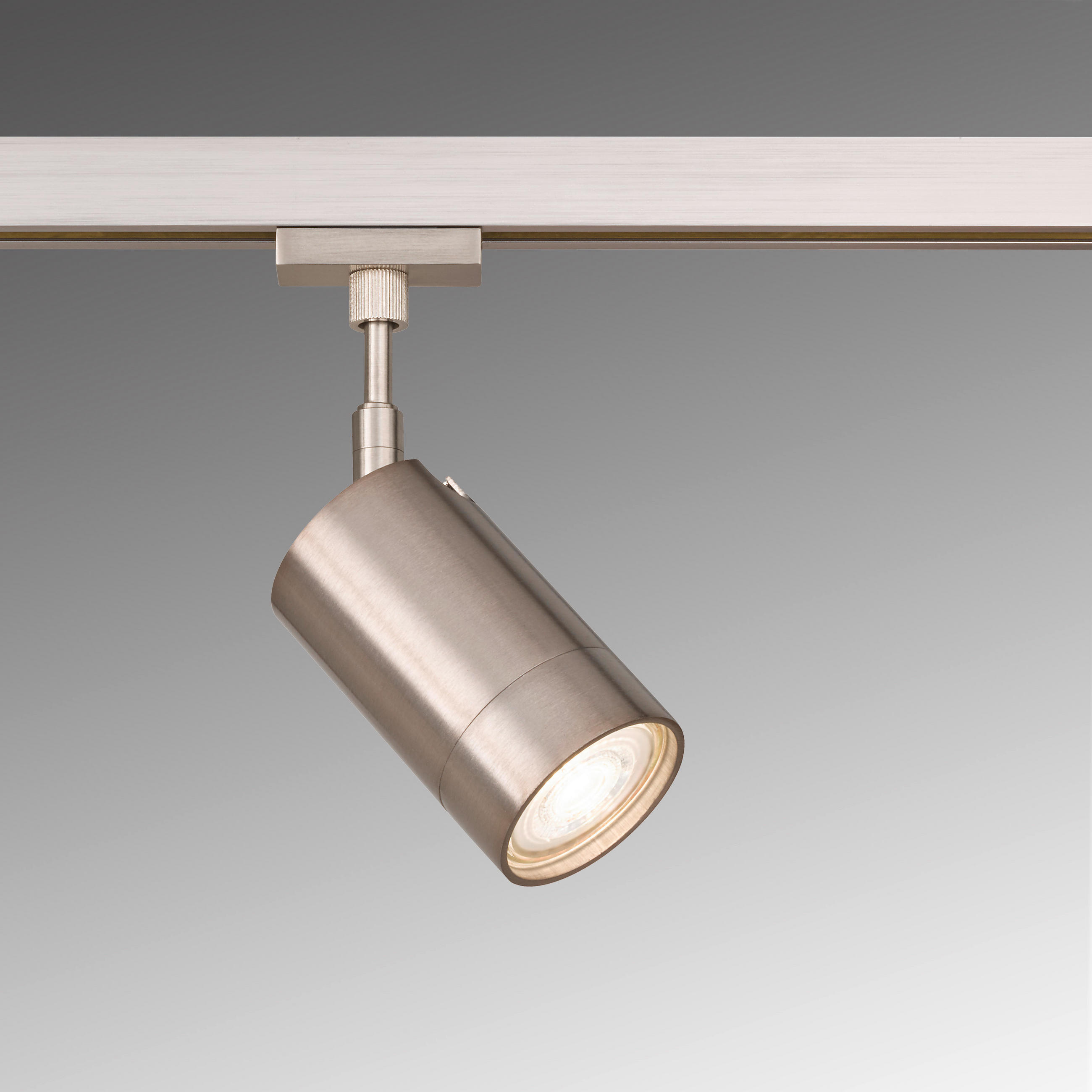 SCHIENENSYSTEM 5,6/20 cm   - Nickelfarben, Design, Metall (5,6/20cm) - Fischer & Honsel