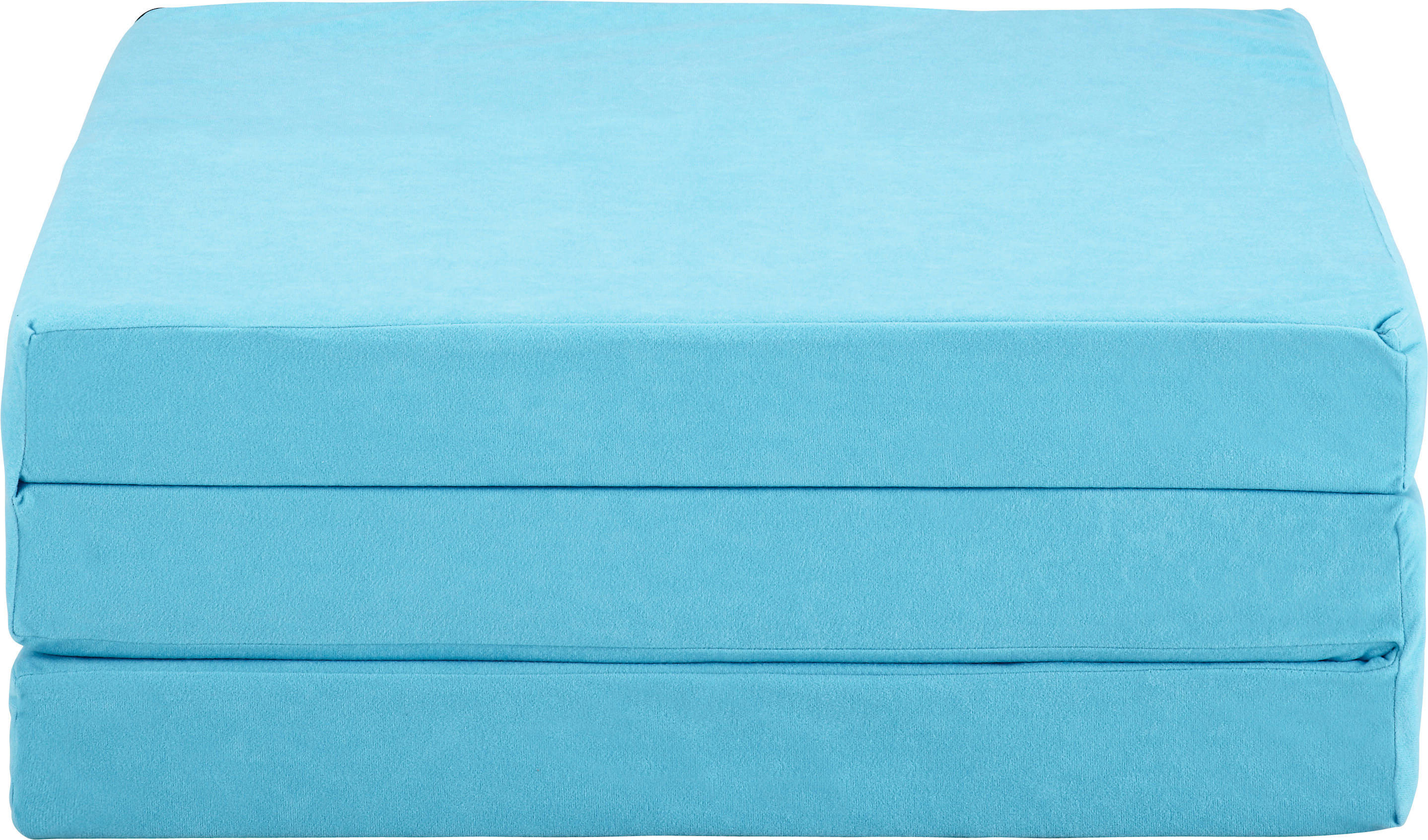KLAPPMATRATZE Höhe ca. 8 cm  - Hellblau, KONVENTIONELL, Textil (189/65/8cm) - P & B