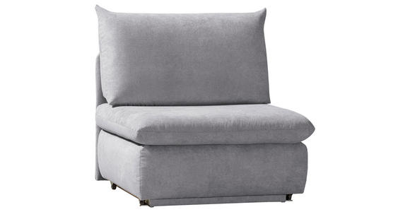SCHLAFSESSEL mit Flachgewebe Hellgrau - Hellgrau, Design, Textil (90/89/83cm) - Novel