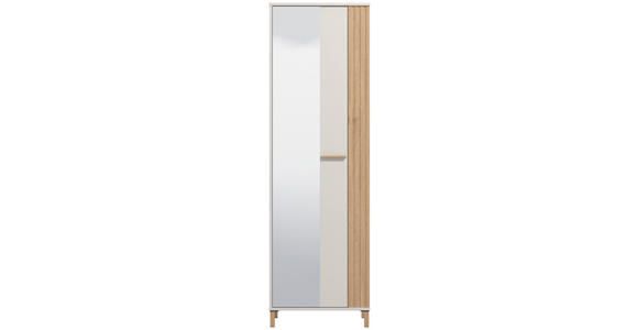 GARDEROBE 5-teilig  in 220/192,5/40 cm  - Kaschmir/Eiche Artisan, Basics, Glas/Holzwerkstoff (220/192,5/40cm) - Carryhome