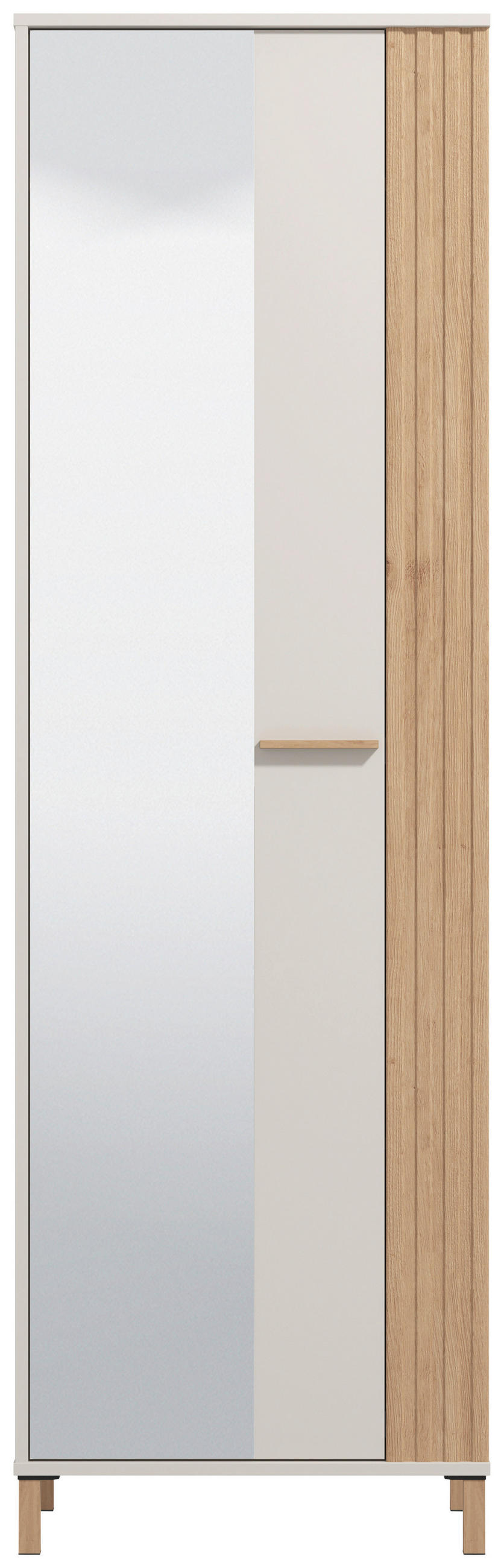 GARDEROBE 5-teilig  in 220/192,5/40 cm  - Kaschmir/Eiche Artisan, Basics, Glas/Holzwerkstoff (220/192,5/40cm) - Carryhome