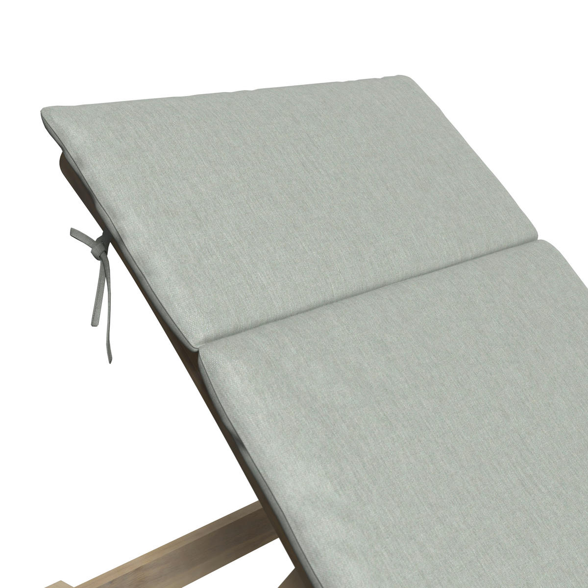 GARTENLIEGE 180/79/54 cm  - Hellgrau/Akaziefarben, Natur, Holz/Kunststoff (180/79/54cm) - Ambia Garden