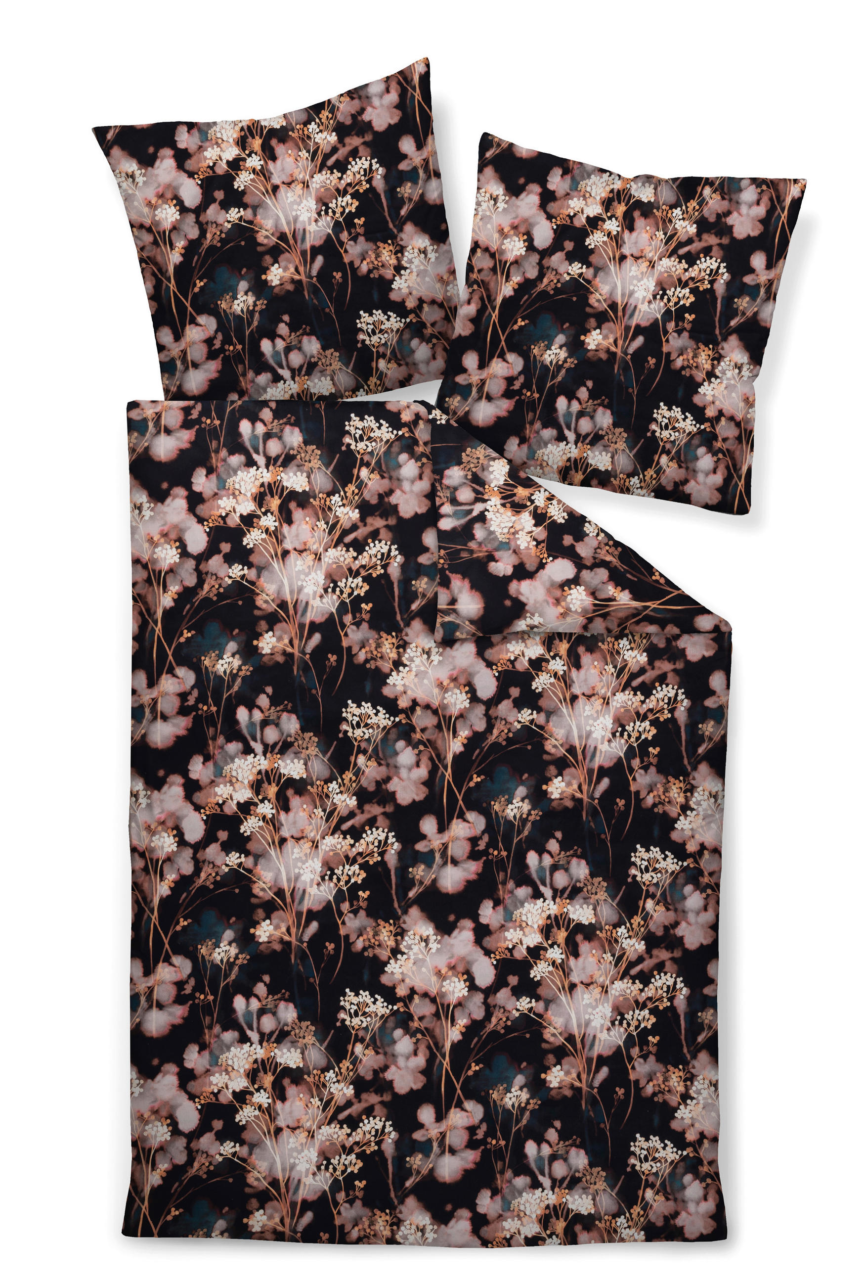 BETTWÄSCHE Makosatin 155/200 cm  - Braun, Design, Textil (155/200cm) - Janine