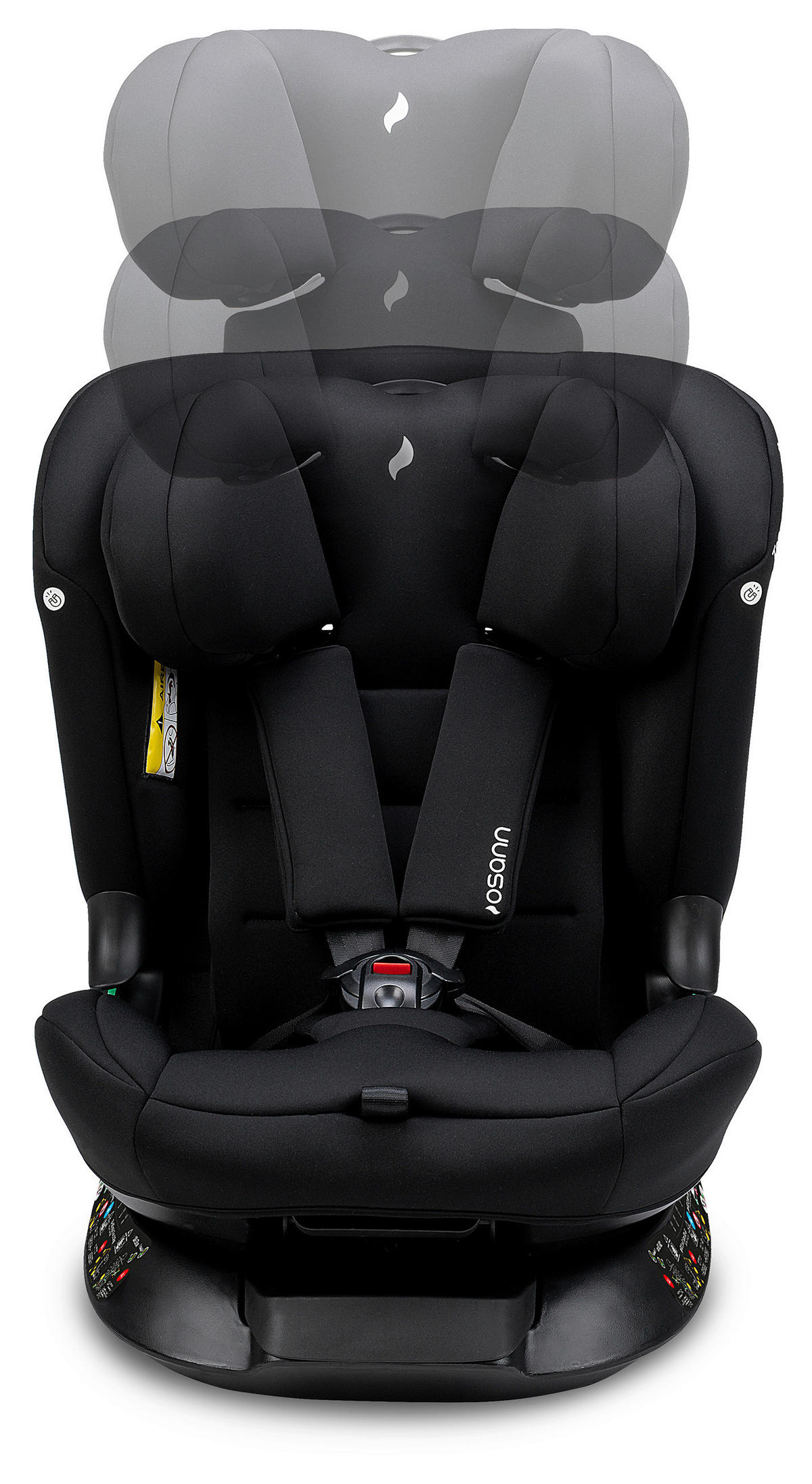 REBOARDER-KINDERSITZ Taos 360 midi  - Schwarz, Basics, Kunststoff (44/59,5/55cm) - Osann