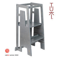 LERNTURM TUKI  - Grau, Basics, Holz (40/90/43cm)
