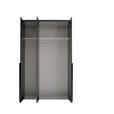 DREHTÜRENSCHRANK  in Graphitfarben  - Schwarz/Graphitfarben, MODERN, Holzwerkstoff/Kunststoff (135/225/52cm) - Carryhome