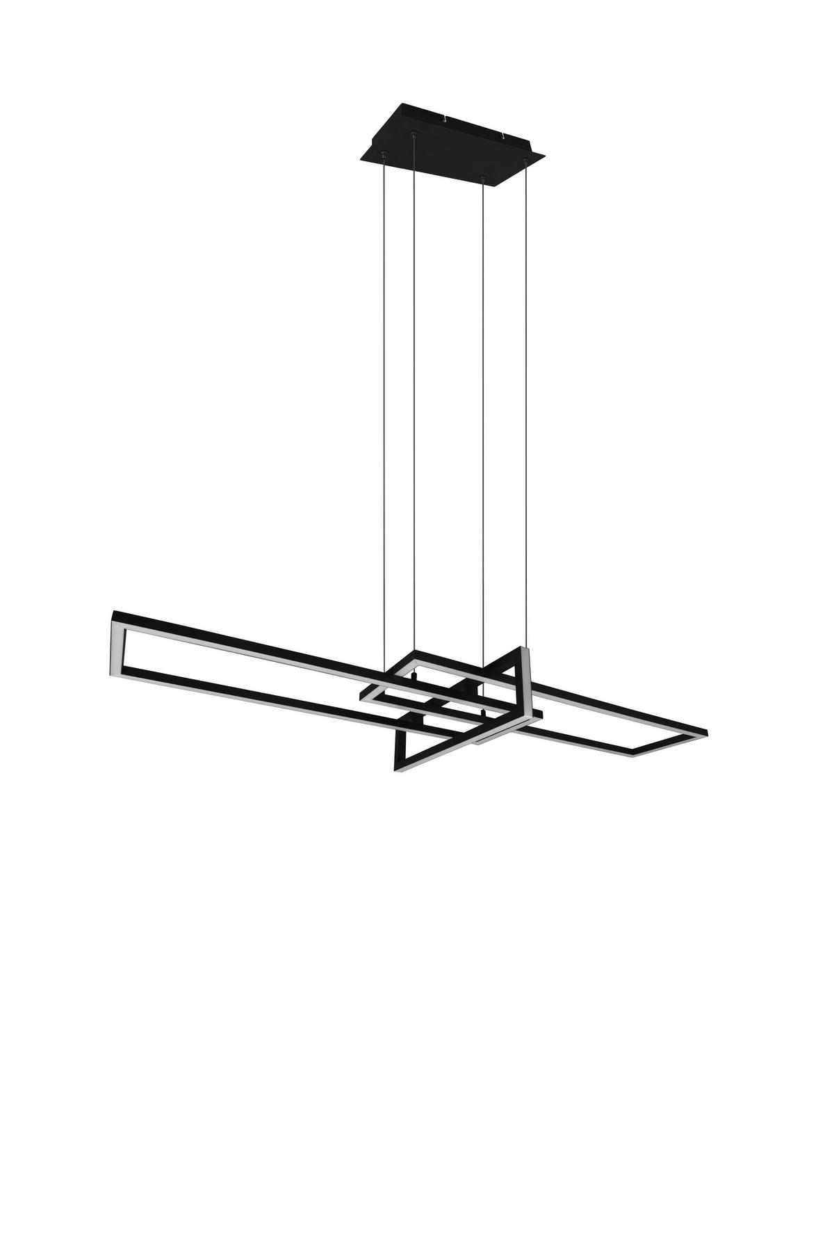 LED-HÄNGELEUCHTE 110/40/150 cm    - Schwarz, Design, Metall (110/40/150cm) - Trio Leuchten