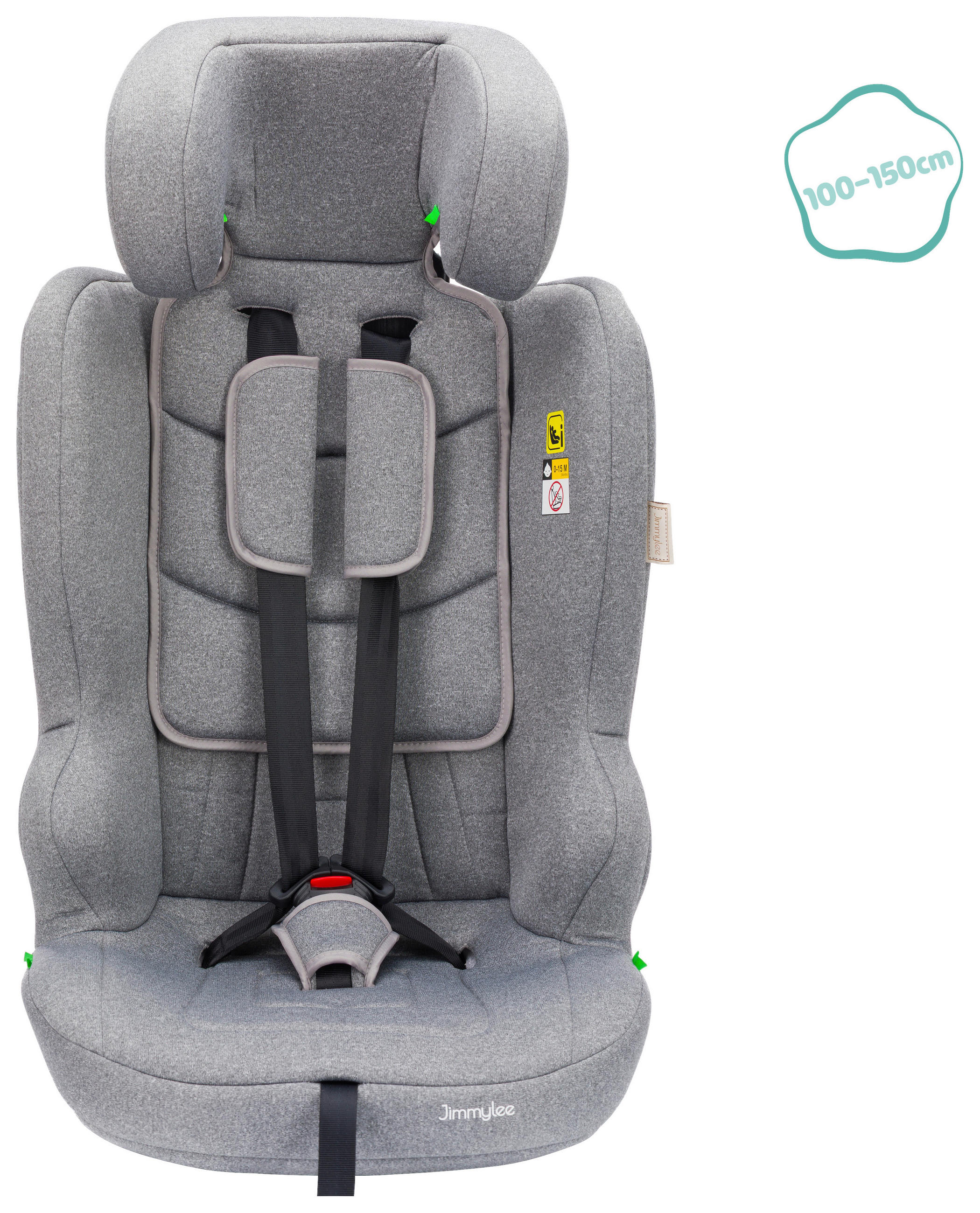 KINDERAUTOSITZ  - Hellgrau, Basics, Kunststoff/Textil (46/50/60cm) - Jimmylee