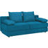 SCHLAFSOFA Webstoff Petrol - Petrol/Schwarz, KONVENTIONELL, Kunststoff/Textil (208/80/100cm) - CARRYHOME