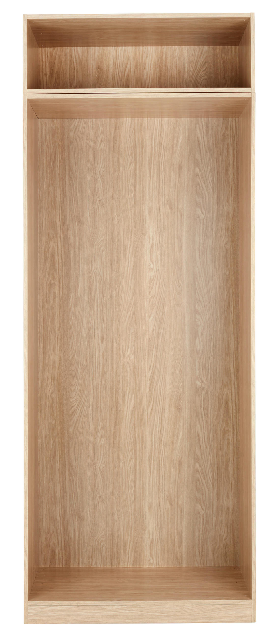 KORPUS OMARE ZA OBLAČILA - barve hrasta, Konvencionalno, leseni material (91,1/242,2/56,5cm) - Hom`in