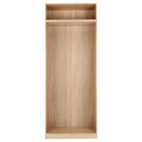 KLEIDERSCHRANKKORPUS 91,1/242,2/56,5 cm   - Eichefarben, Konventionell, Holzwerkstoff (91,1/242,2/56,5cm) - Hom`in