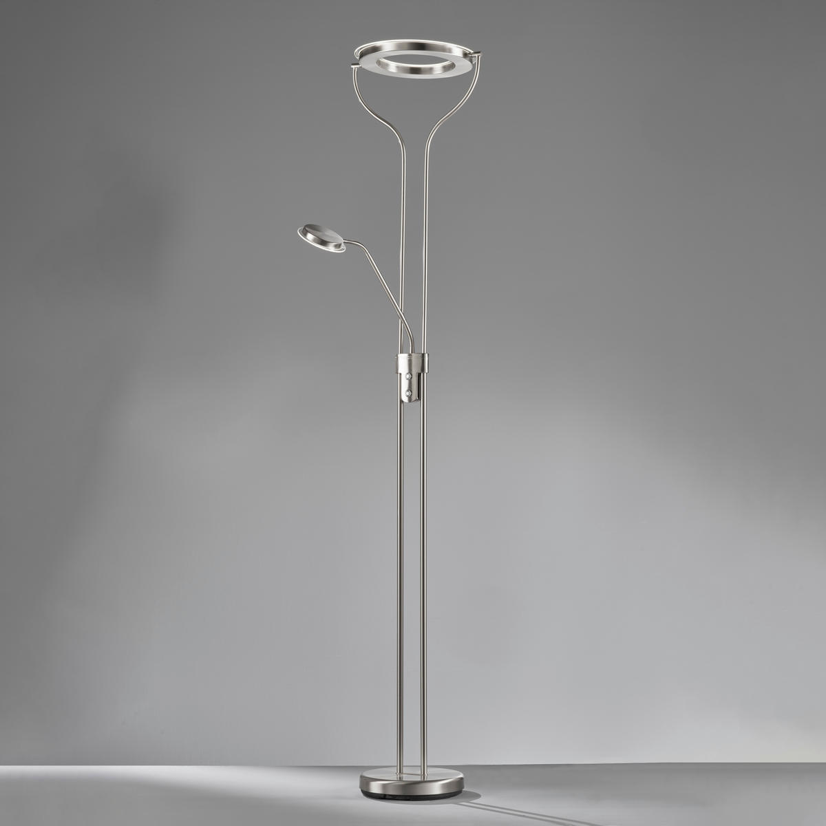 LED-DECKENFLUTER 36/47/180 cm    - Nickelfarben, Design, Metall (36/47/180cm) - Fischer & Honsel