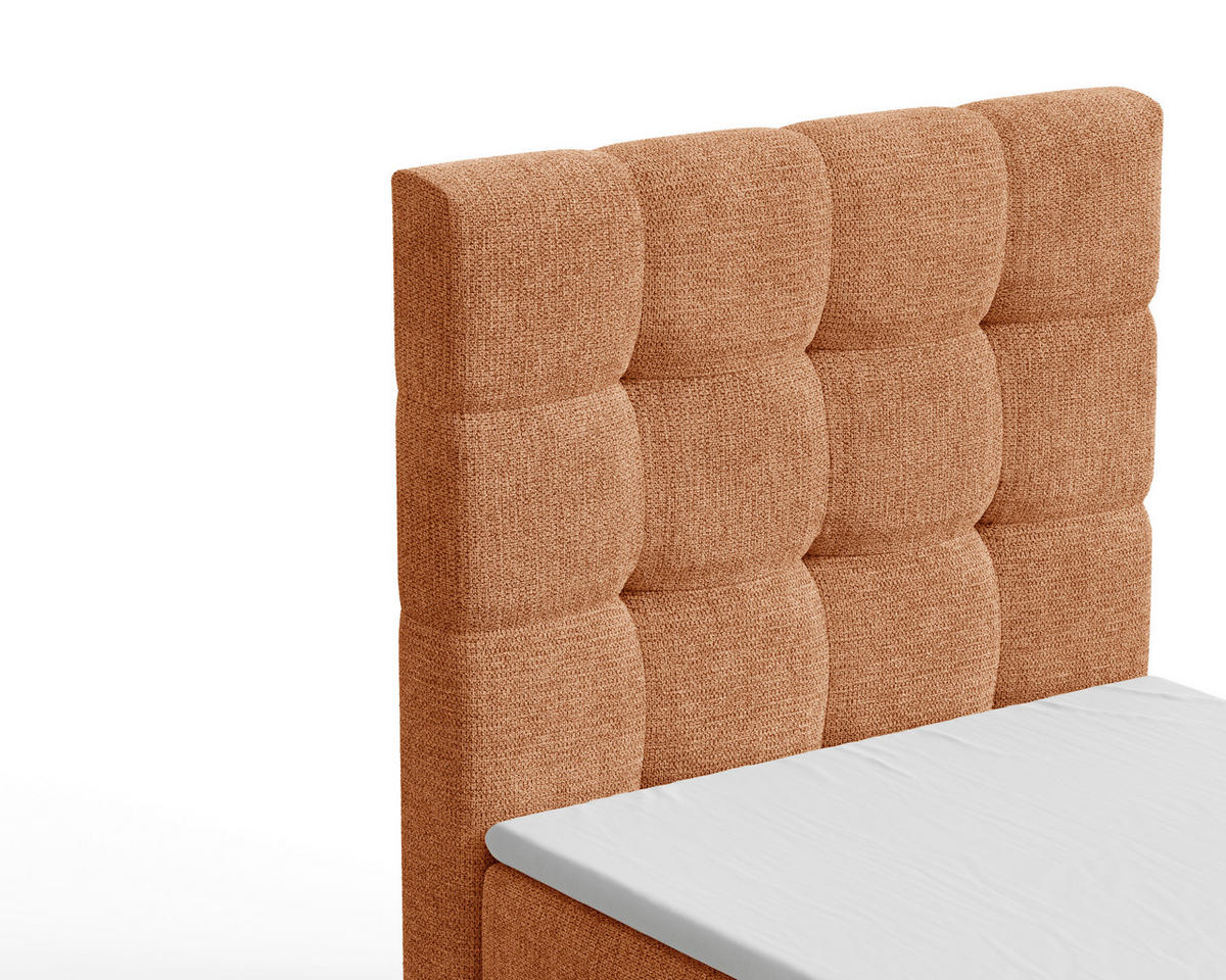 BOXBETT 90/200 cm  in Kupferfarben  - Schwarz/Kupferfarben, MODERN, Holz/Kunststoff (90/200cm) - Livetastic