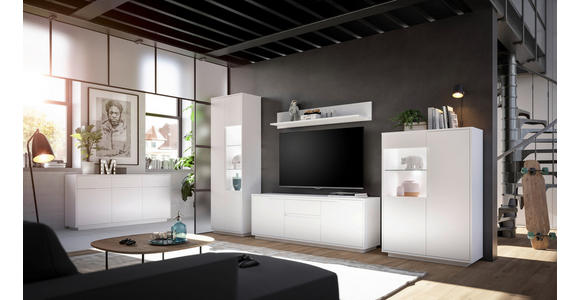 TV-ELEMENT Weiß 169/180/38 cm - Weiß, MODERN, Holzwerkstoff (169/180/38cm) - Carryhome