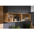 EINBAUKÜCHE   - Eichefarben/Graphitfarben, Design, Holzwerkstoff - Dieter Knoll