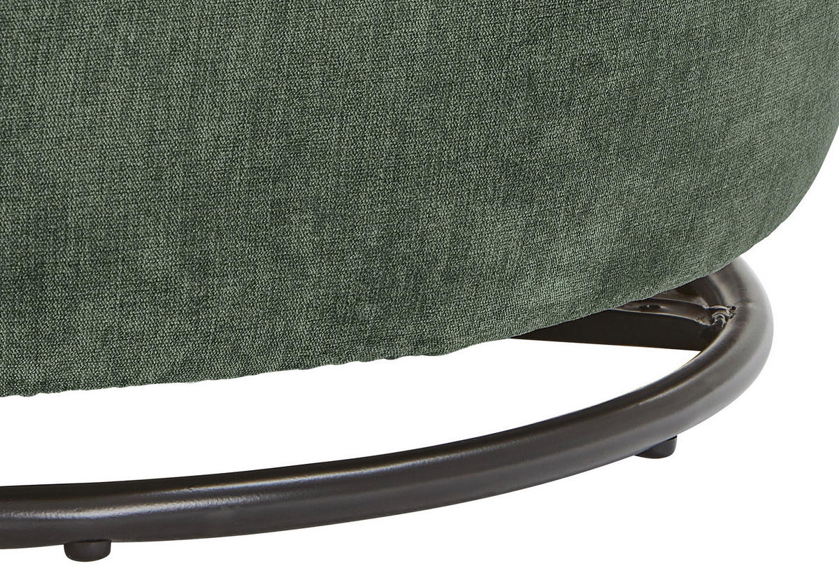 COCKTAILSESSEL in Flachgewebe Dunkelgrün  - Dunkelgrün/Schwarz, Design, Textil/Metall (92/80/84cm) - Livetastic
