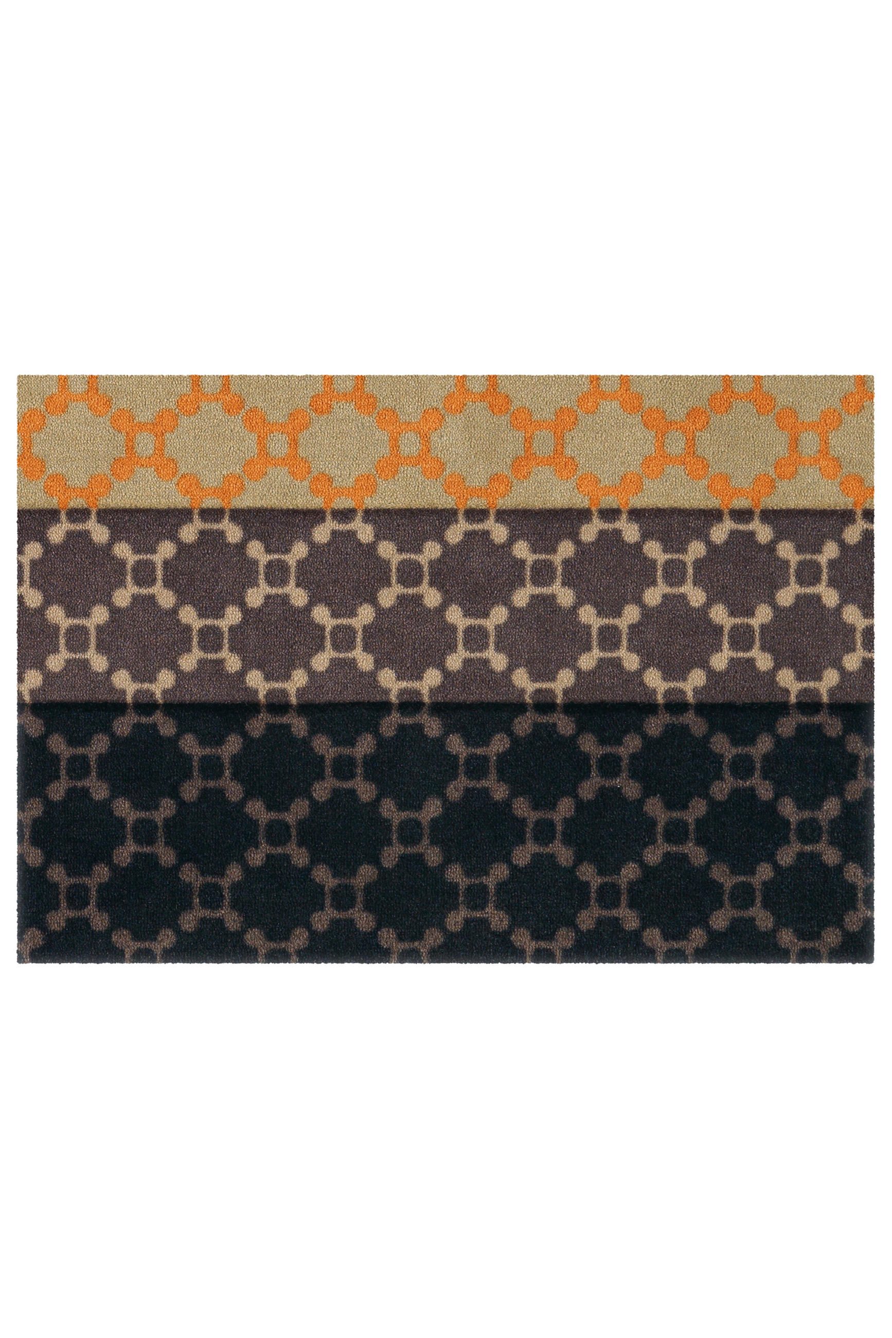 FUSSMATTE 64/168 cm  - Braun/Orange, Basics, Kunststoff/Textil (64/168cm) - Kayoom