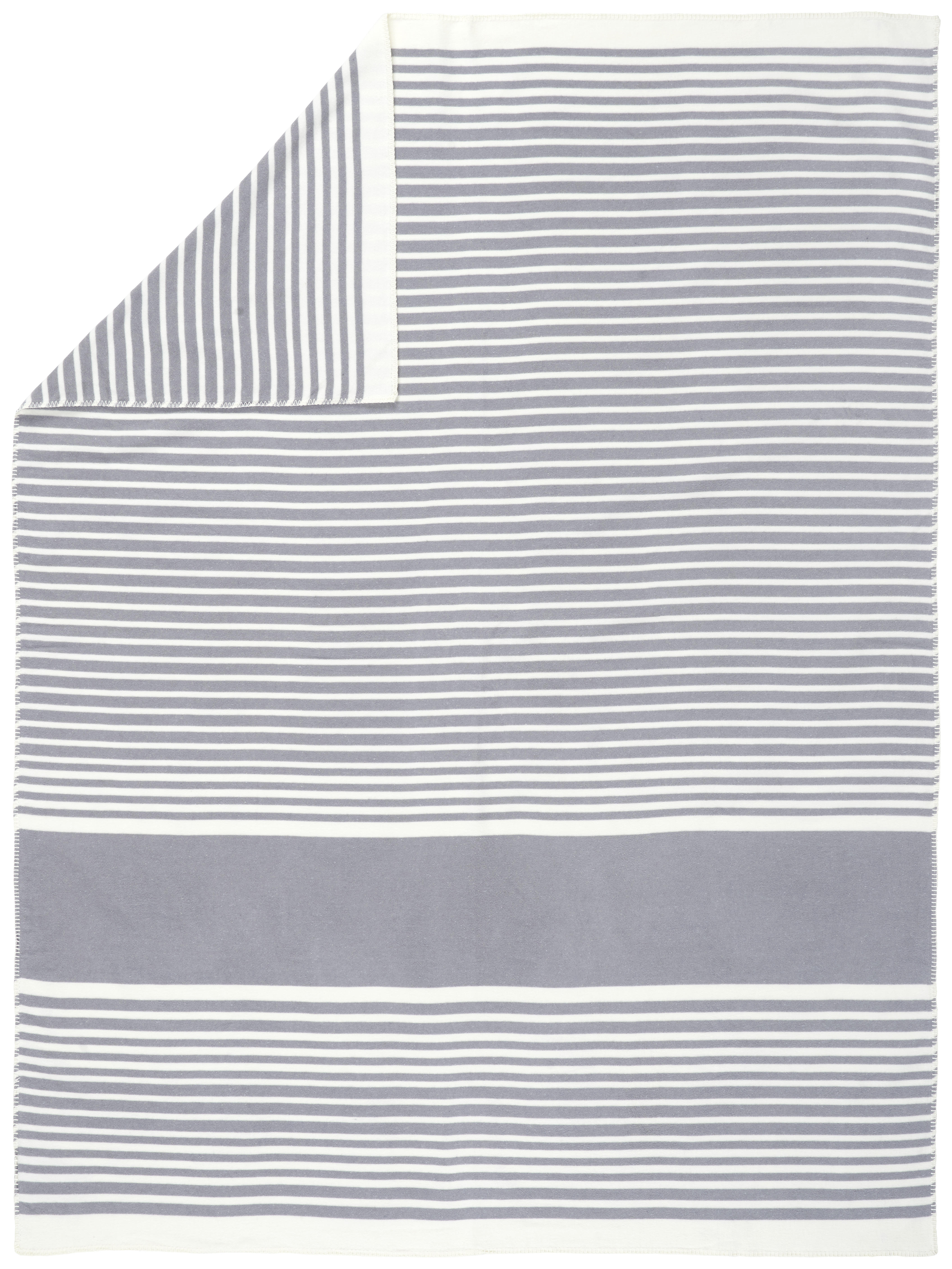 PLAID 150/200 cm  - Weiß/Grau, Design, Textil (150/200cm) - Bio:Vio
