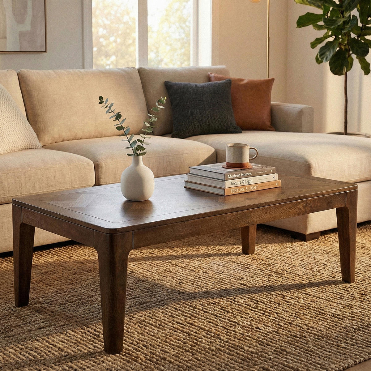 KONFERENČNÍ STOLEK, hnědá, dřevo, 120/60/40 cm - hnědá, Design, dřevo (120/60/40cm) - Livetastic