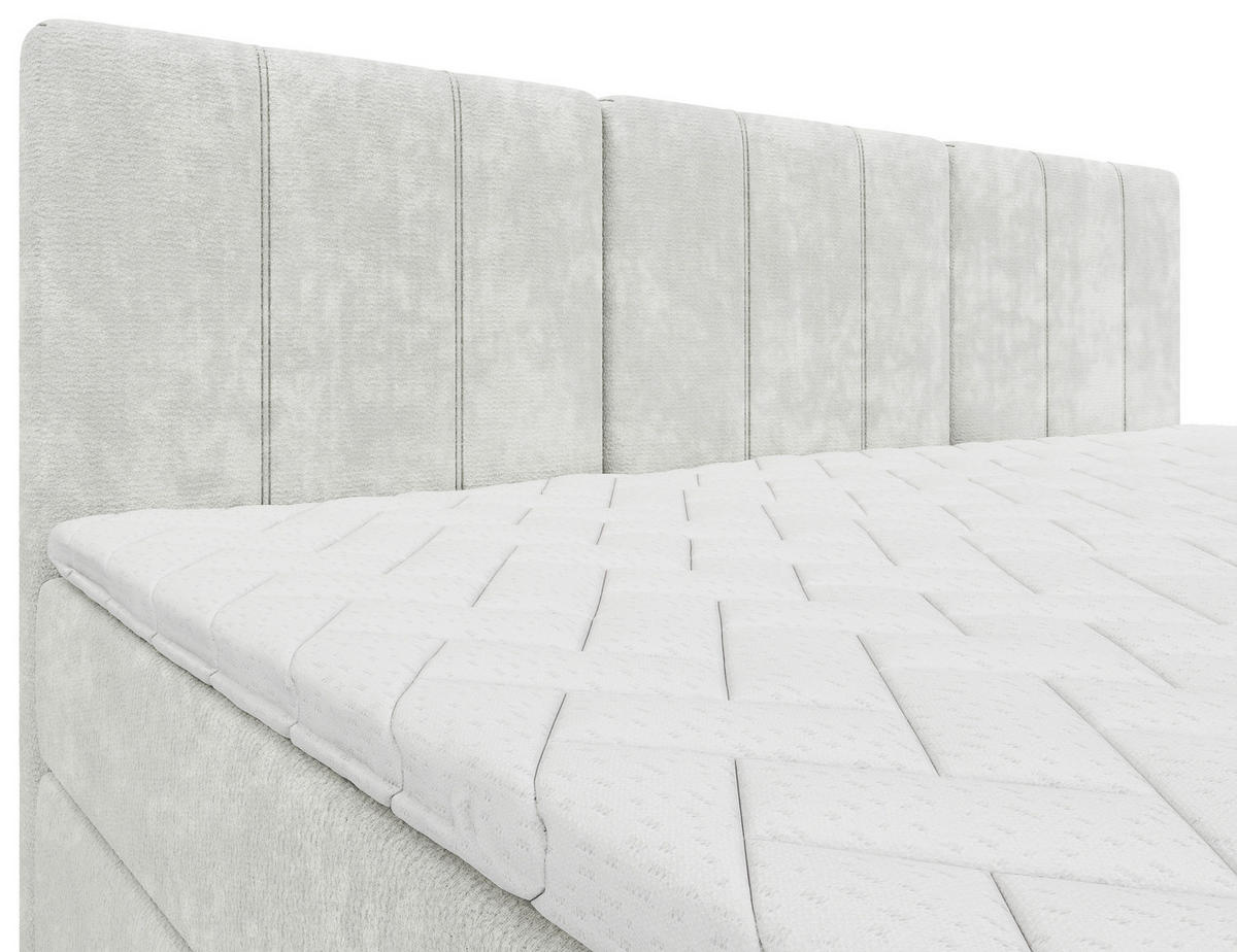 FAMILIENBETT - Creme/Schwarz, Design, Holzwerkstoff/Kunststoff (210/200cm) - Esposa