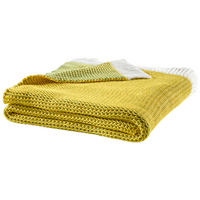 WOHNDECKE 130/180 cm  - Gelb/Grün, Textil (130/180cm) - Novel
