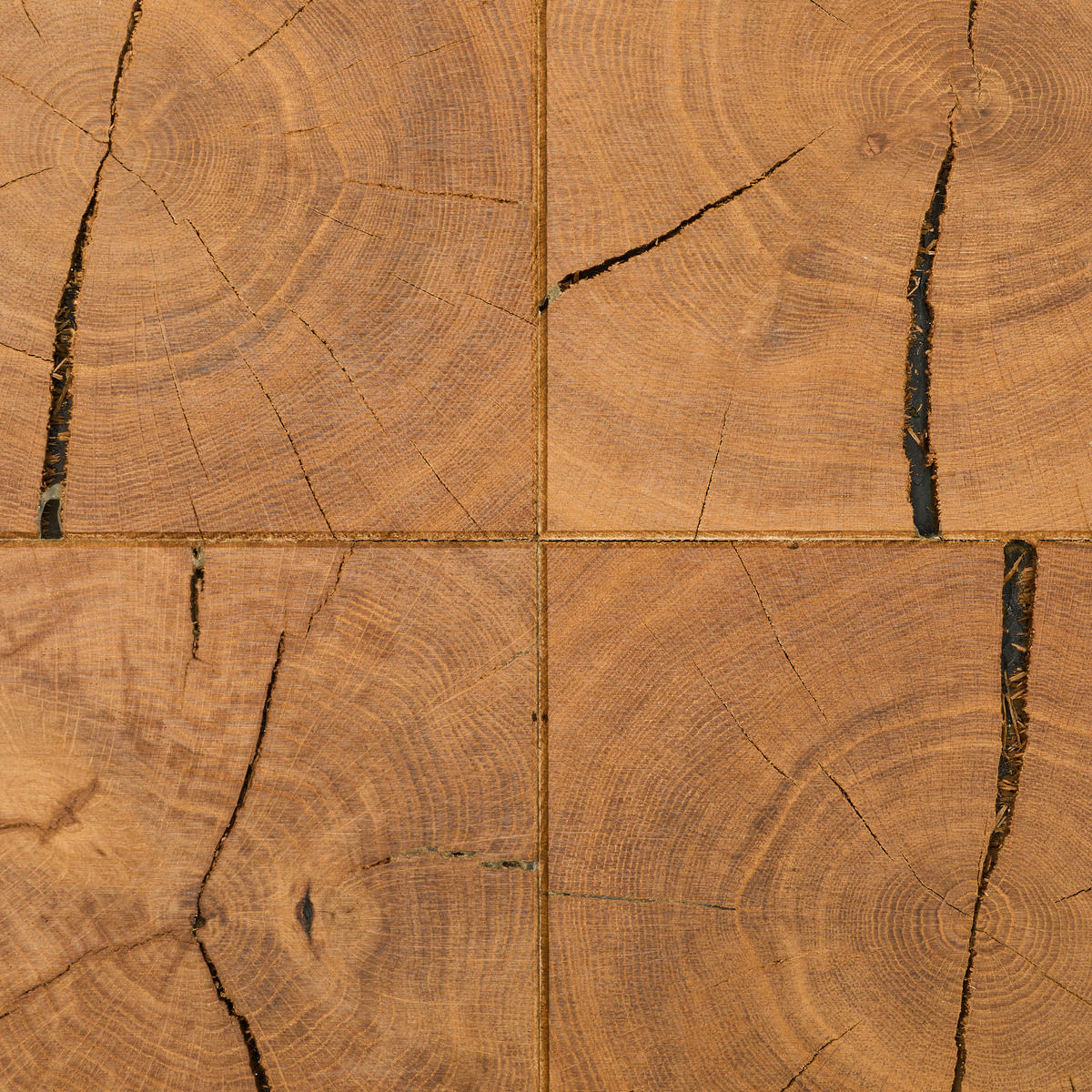 MIZICA, 40/45/40 cm barve hrasta  - črna/barve hrasta, Design, leseni material/les (40/45/40cm) - Carryhome