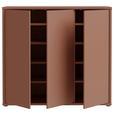 SCHUHSCHRANK Alice Springs  in 109,2/99,1/34,9 cm  - Terracotta/Grau, MODERN, Holzwerkstoff/Kunststoff (109,2/99,1/34,9cm) - Xora