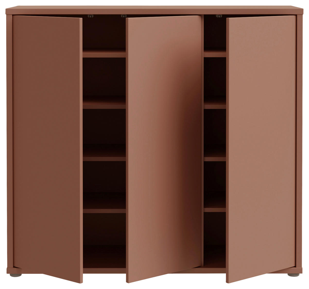 SCHUHSCHRANK Alice Springs  in 109,2/99,1/34,9 cm  - Terracotta/Grau, MODERN, Holzwerkstoff/Kunststoff (109,2/99,1/34,9cm) - Xora