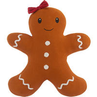 OKRASNA BLAZINA  GINGER    40/50 cm         - rjava, Konvencionalno, tekstil (40/50cm) - X-Mas