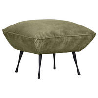 HOCKER in Textil Dunkelgrün  - Dunkelgrün/Schwarz, Konventionell, Textil/Metall (60/49/53cm) - MID.YOU