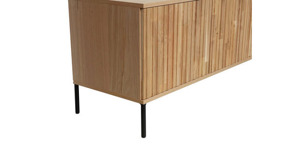 LOWBOARD  in 150/56/44 cm  - Eichefarben/Hellgrau, Design, Holz/Holzwerkstoff (150/56/44cm) - Ambia Home