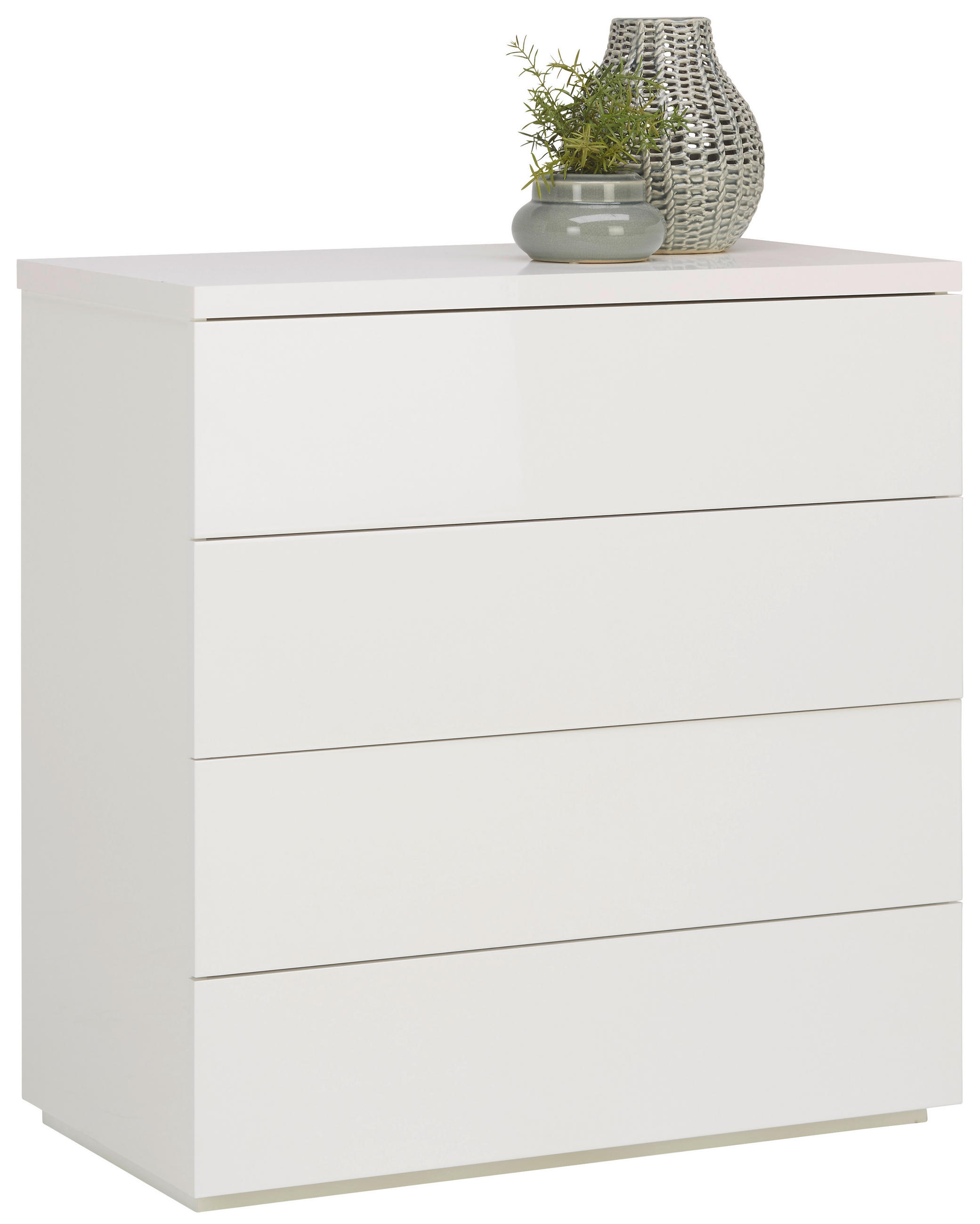 Comodă 85/88/44 cm  - alb, Konventionell, material pe bază de lemn (85/88/44cm) - Xora
