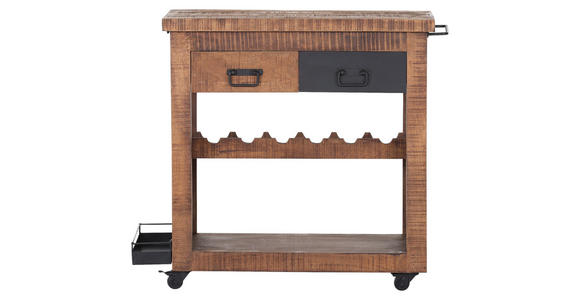 BARWAGEN BARNEY - Schwarz/Naturfarben, KONVENTIONELL, Holz/Holzwerkstoff (97/43/85cm) - Landscape
