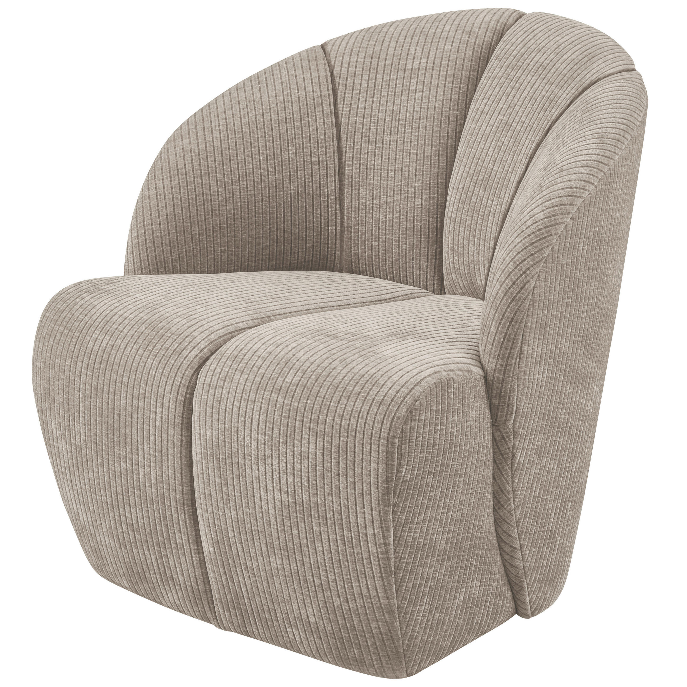 SESSEL in gerippt Sandfarben  - Sandfarben, Design, Kunststoff/Textil (68/75/77cm) - Livetastic