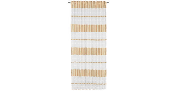 FERTIGVORHANG transparent - Gelb, Design, Textil (140/245cm) - Esposa