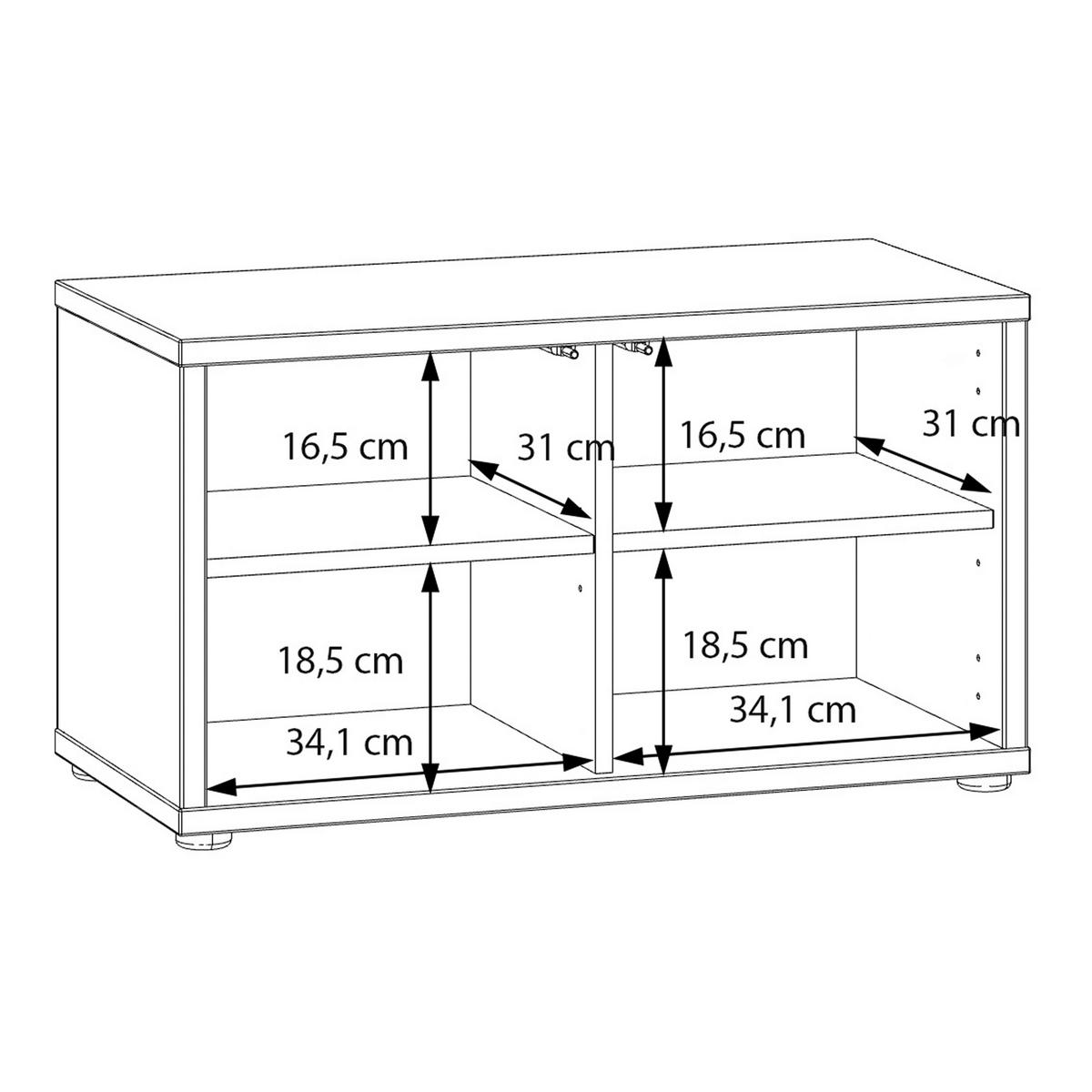 GARDEROBENBANK - Sandfarben/Grau, MODERN, Kunststoff (74,5/41,5/34,9cm) - Carryhome