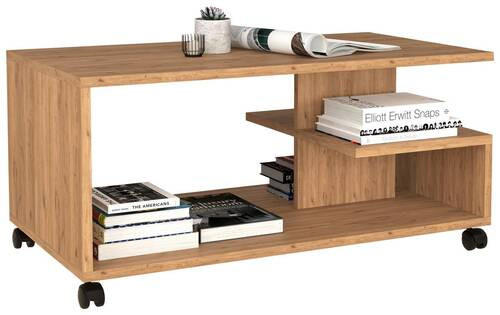 COUCHTISCH in Holzwerkstoff 90/50/38 cm  - Eichefarben, MODERN, Holzwerkstoff/Kunststoff (90/50/38cm) - MID.YOU