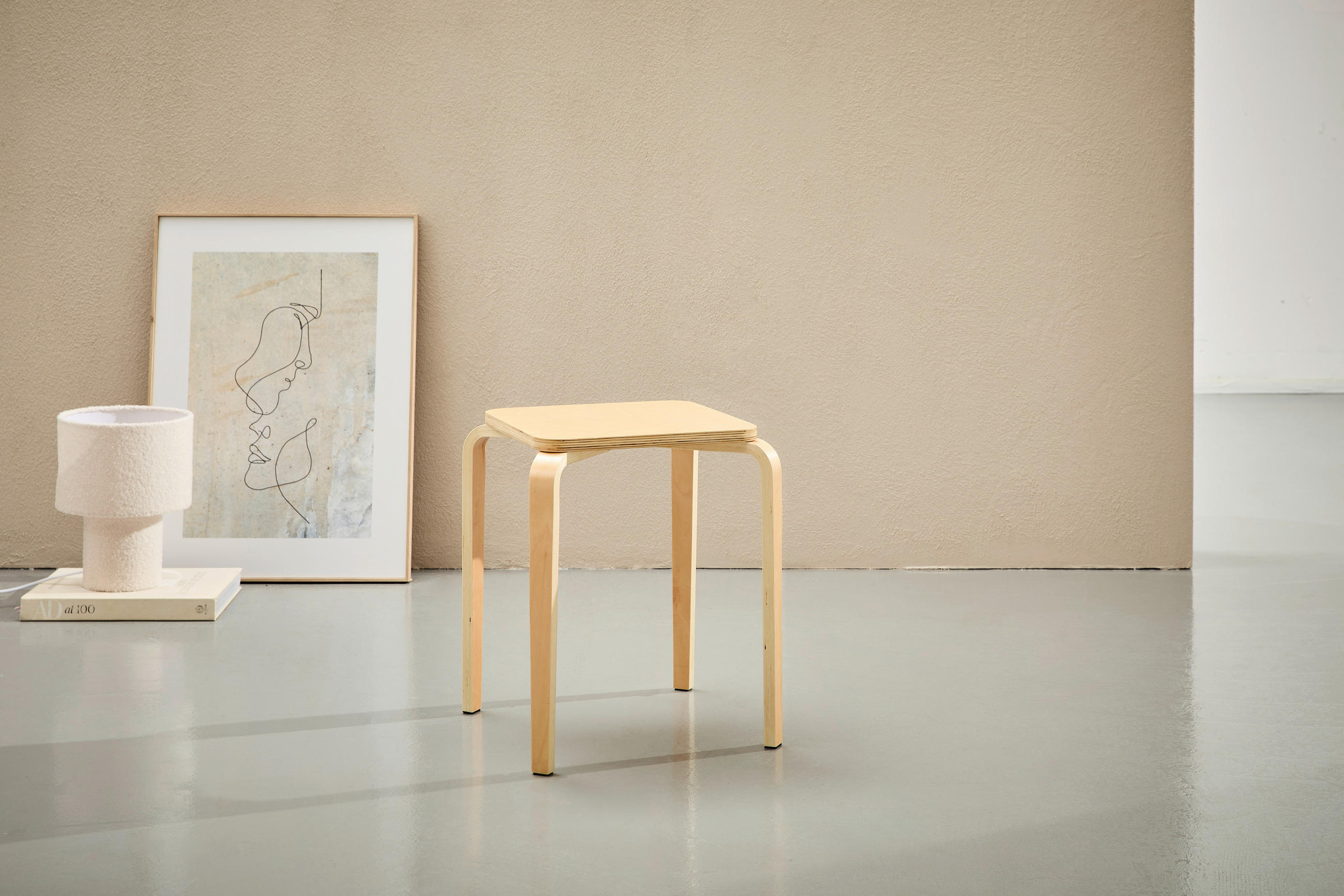 STAPELHOCKER Naturfarben  - Naturfarben, Basics, Holz (33/45/33cm) - Boxxx