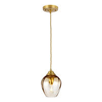 HÄNGELEUCHTE 17.5/33.7 cm    - Konventionell, Glas/Metall (17.5/33.7cm) - Elstead Lighting