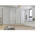 SCHWEBETÜRENSCHRANK 361/235/68 cm 4-türig Grau  - Chromfarben/Grau, KONVENTIONELL, Glas/Holzwerkstoff (361/235/68cm) - Novel