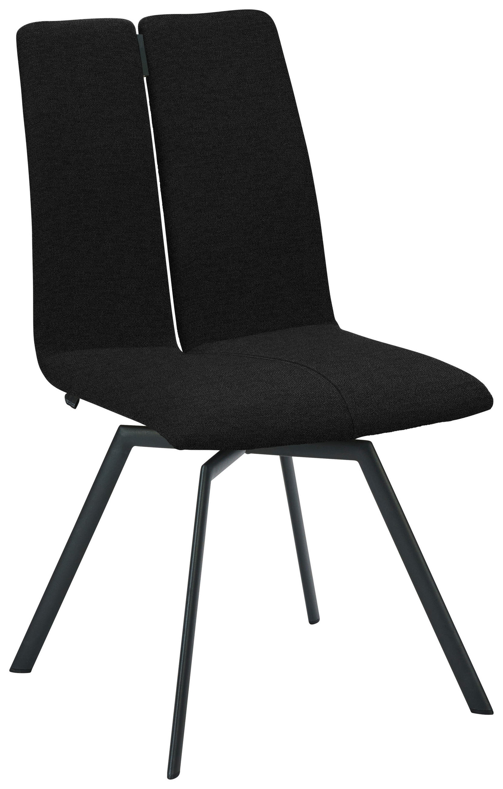 STUHL  Lederauswahl, Stoffauswahl, Typenauswahl Struktur  - Anthrazit, Design, Textil/Metall (50/92/64cm) - Venjakob