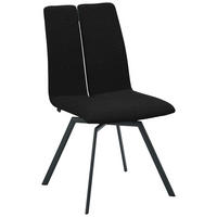 STUHL  Lederauswahl, Stoffauswahl, Typenauswahl Struktur  - Anthrazit, Design, Textil/Metall (50/92/64cm) - Venjakob