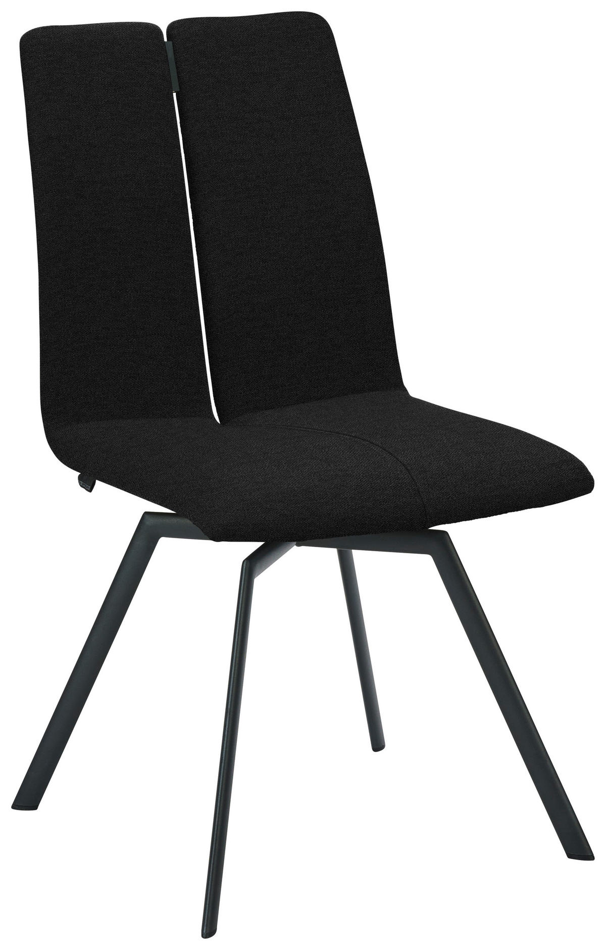 STUHL  Lederauswahl, Stoffauswahl, Typenauswahl Struktur  - Anthrazit, Design, Textil/Metall (50/92/64cm) - Venjakob