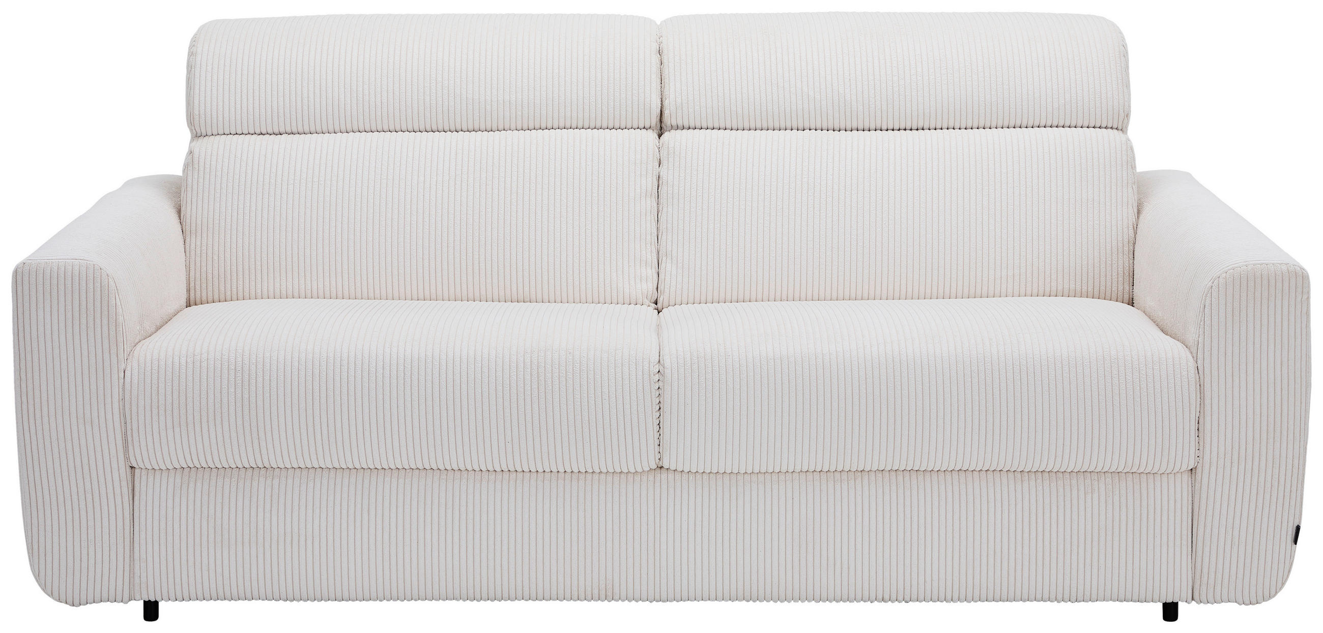 SCHLAFSOFA Cord Creme  - Creme/Schwarz, Design, Kunststoff/Textil (200/84/98cm) - Novel