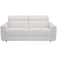 SCHLAFSOFA Cord Creme  - Creme/Schwarz, Design, Kunststoff/Textil (200/84/98cm) - Novel
