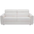 SCHLAFSOFA Creme  - Creme/Schwarz, Design, Holz/Kunststoff (200/89/97cm) - Novel