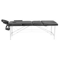 MASSAGETISCH MT50  - Schwarz, KONVENTIONELL, Kunststoff/Metall (186/68/82cm)