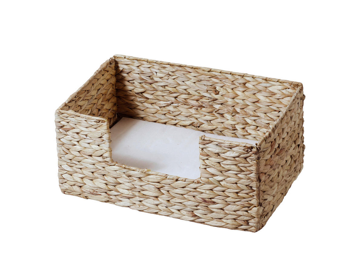TIERKORB viereckig - Naturfarben/Weiß, KONVENTIONELL, Naturmaterialien (44/30/20cm)