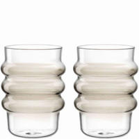 SKLENIČKA - šedohnědá, Design, sklo (8,5/11/8,5cm) - Leonardo